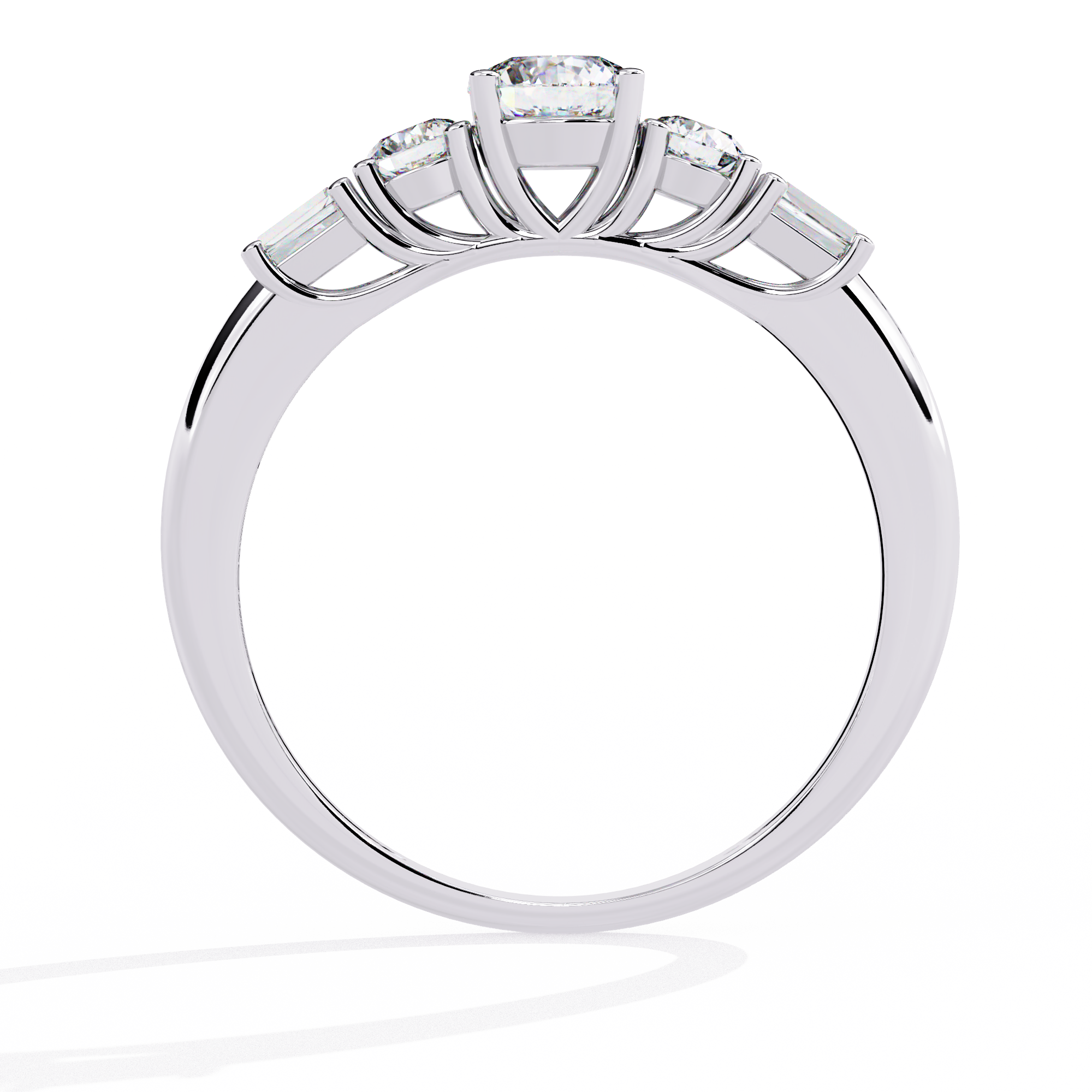 Solitairekart – 0.73 CT Lab Grown Multi-Diamond Ring | 14K Gold